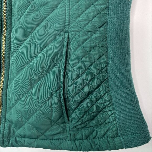 Adrienne Vittadini Women's Green Quilted Vest Size Small - Picture 4 of 8